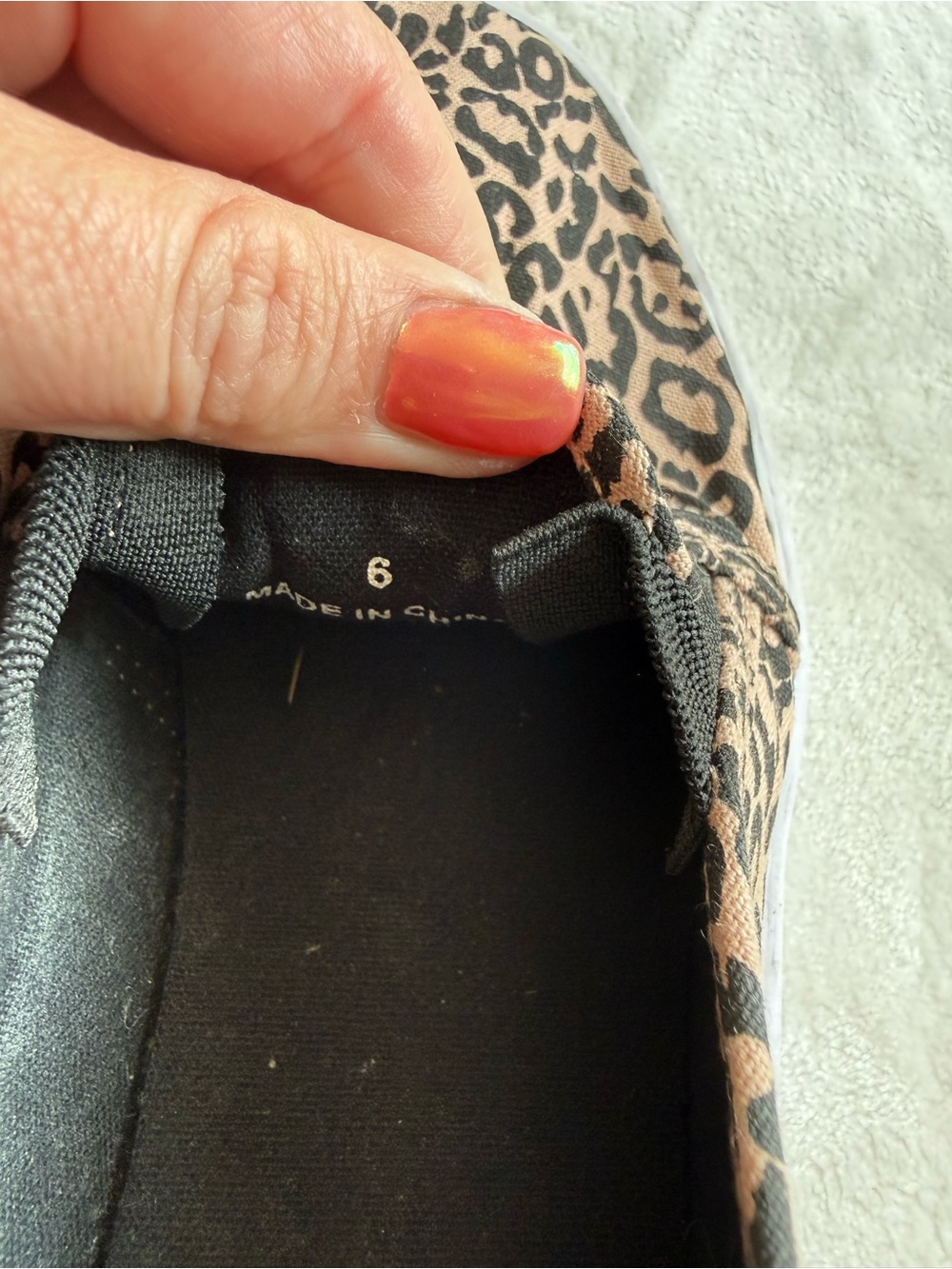 ASOS Leopard-Print Slip-On Sneakers in Blush and Black - Picture 7 of 7